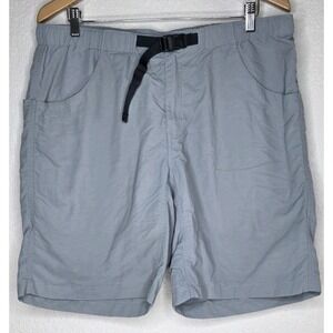 KAVU Big Eddy Shorts Men XL Grey Lightweight Hike Outdoor Belted Hiking Travel